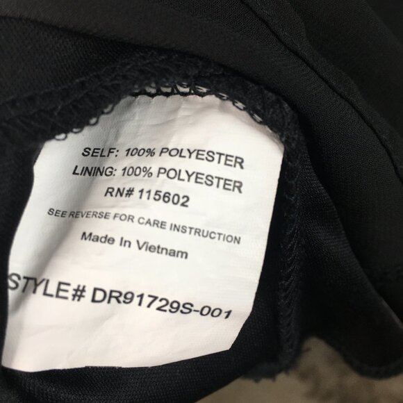 Lush Sheer Overlay Lined Sheer Black Dress Size XS - Picture 10 of 11